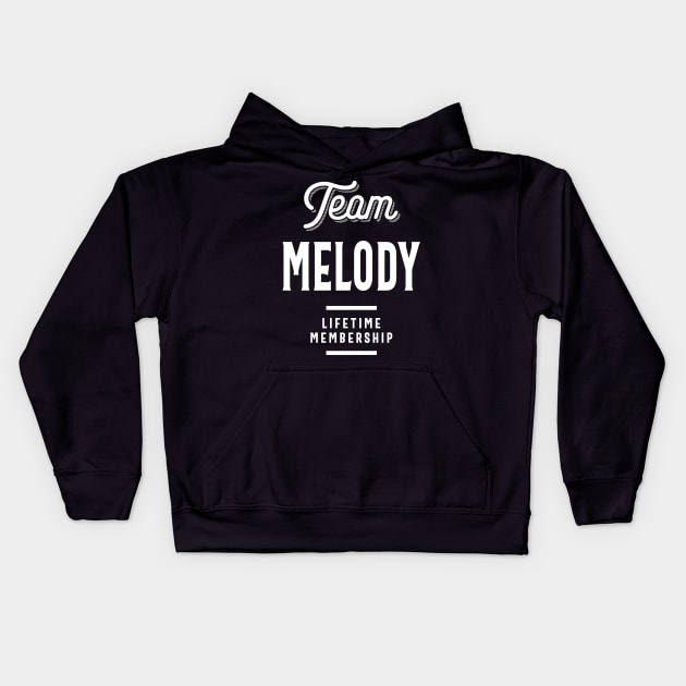 Melody Personalized Name Birthday Gift Kids Hoodie by cidolopez